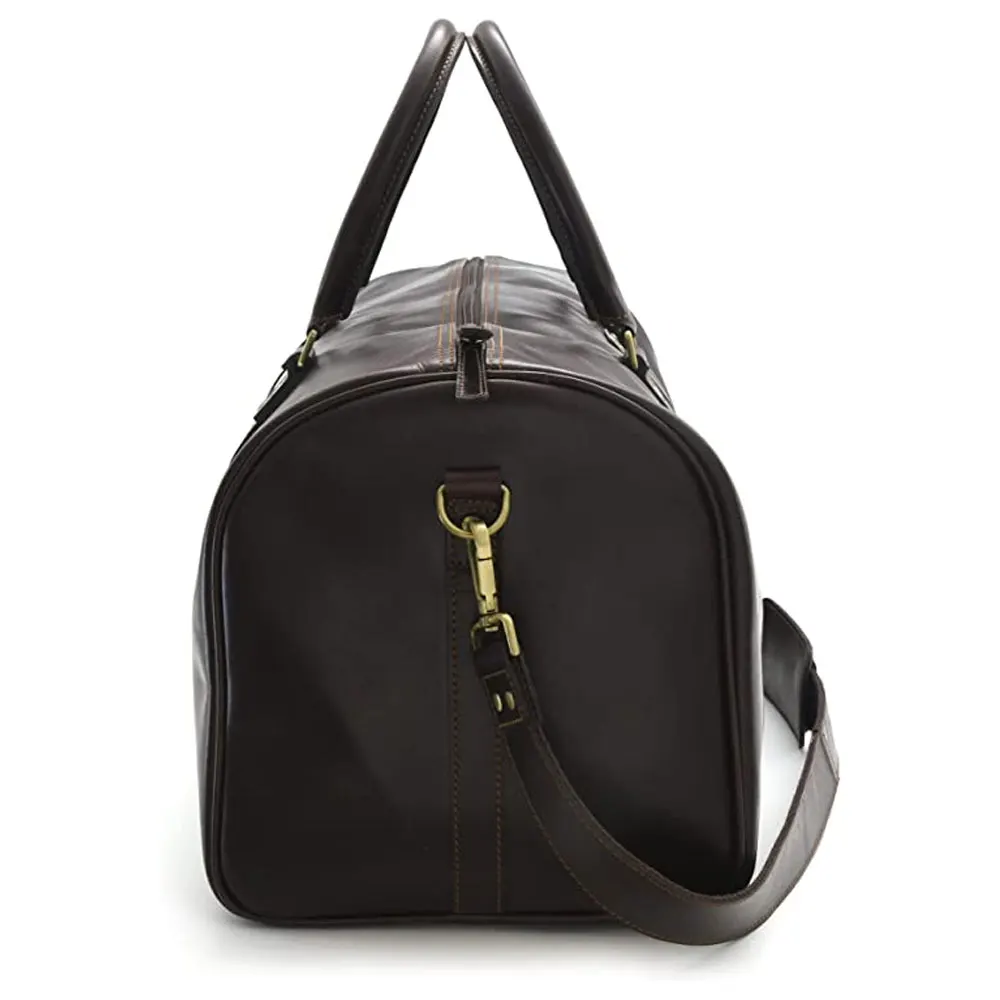 Brown Color Leather Travel And Duffle Bag Original Cow Leather Men