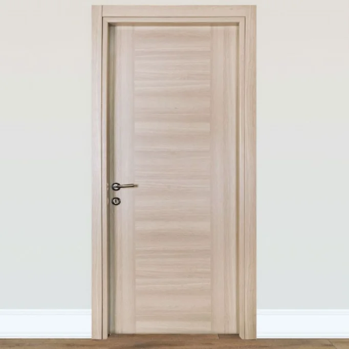 Home Door Solid Natural Wooden Interior Home Door Apartment Villa