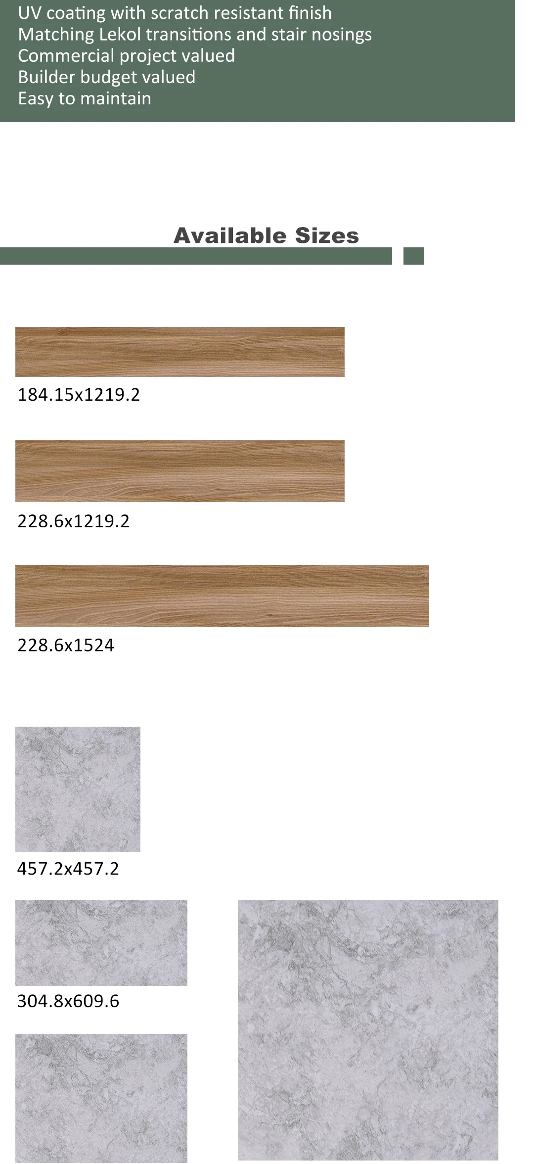 Vinyl Lay Plank Flooring Luxury Commercial Use Loose Pvc Tropical