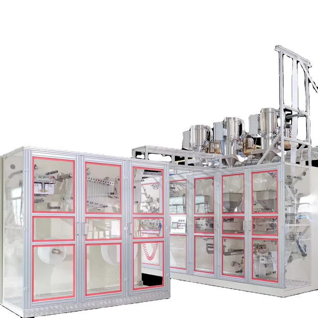 Shengquan Full Servo Automatic Sanitary Pad Making Machine | High Speed Hygiene Product Equipment