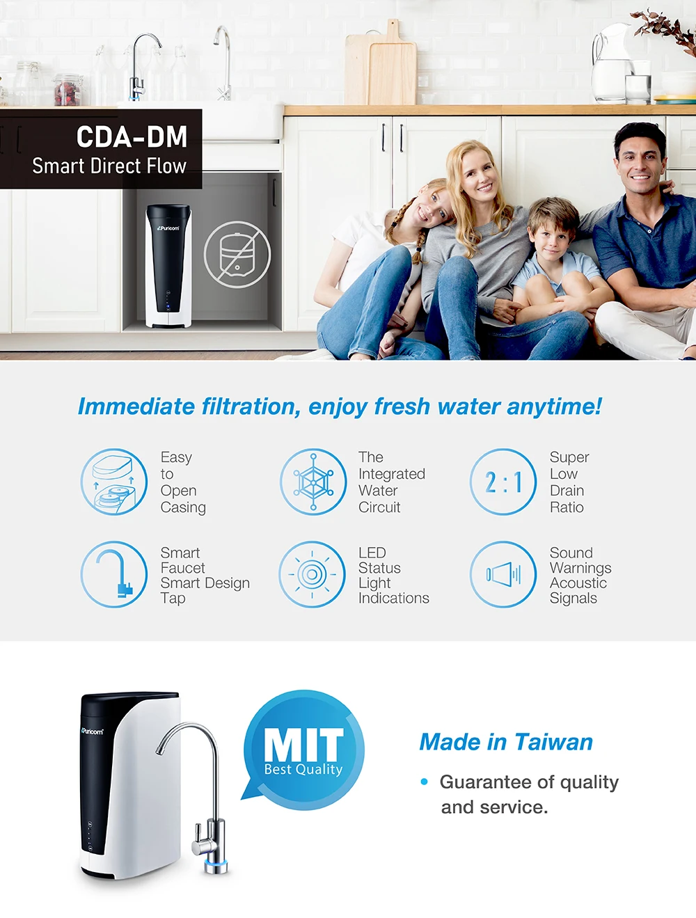 New Arrival 600g Smart Tankless Ro Water System Household Use Water