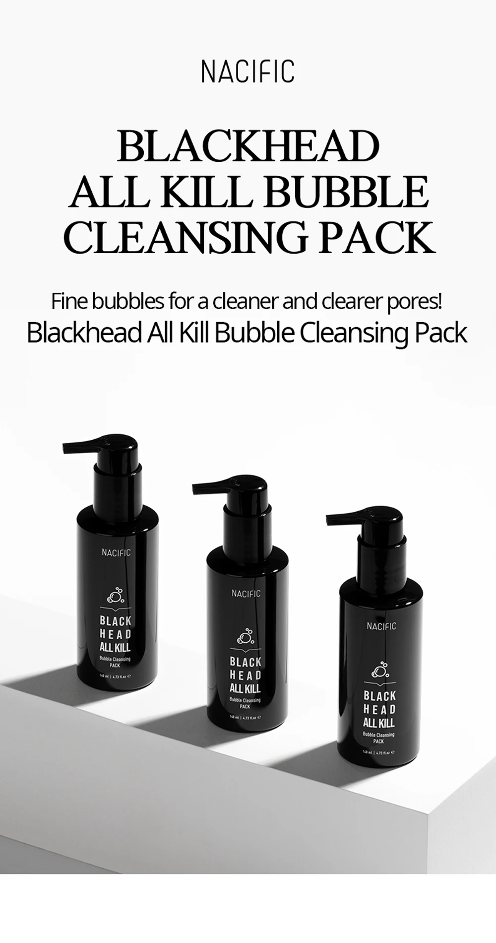 Blackhead Bubble Cleansing Pack Beauty Clear Skin Care Make Up Deep