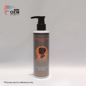 Private Label Professional Non-Flaking Formula Men's Hair Styling Solution Coconut Oil Hydrate Strong Hold Hair Styling Gel