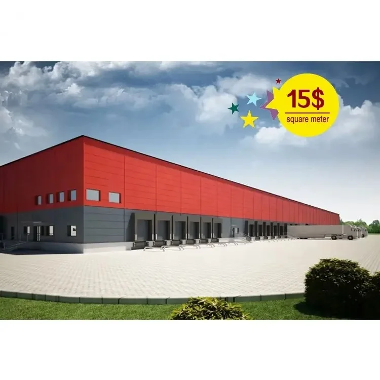 Light Steel Structure Workshop Hangar Warehouse Prefab Steel Warehouse Prefabricated Steel Structures Building