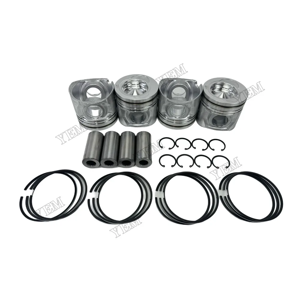 Piston Set With Rings Fit for Yuchai YCD4M20T-98 Engine 2