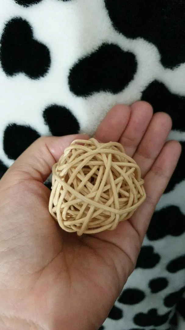 Toy Safe Eyecatching Wood Hamster Rattan Ball Toy For Small Animals