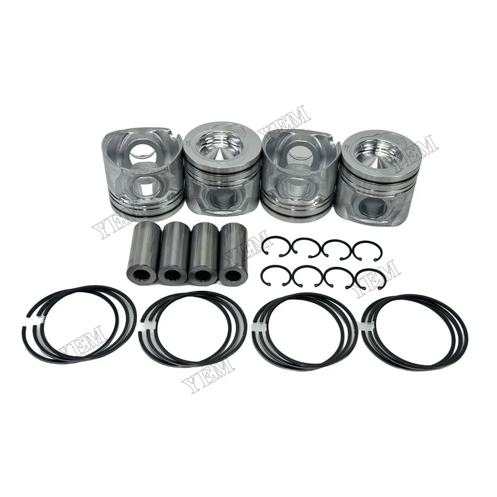 Piston Set With Rings Fit for Yuchai YCD4M20T-98 Engine 6