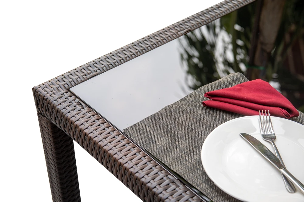 Patio Garden Furniture Wicker Table And Chairs Indoor/outdoor Rattan