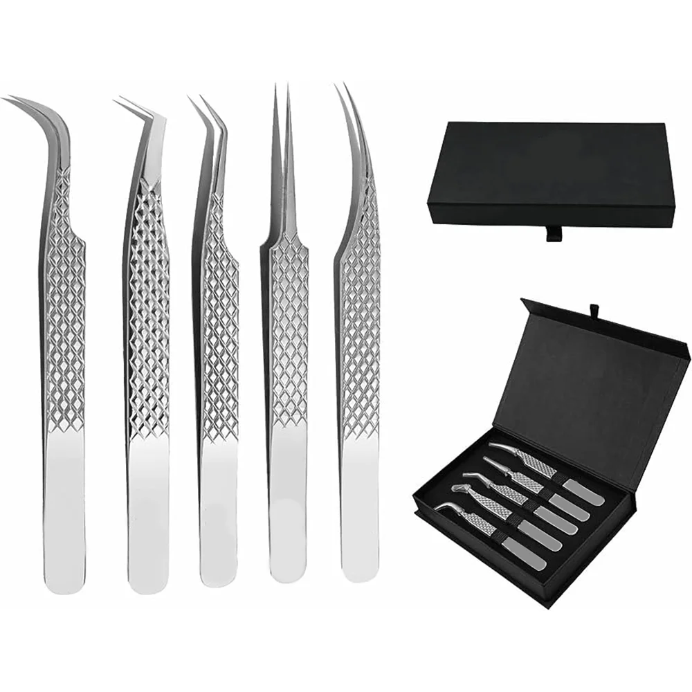 Lab Different Types Blunt End Straight Stainless Steel Tweezers