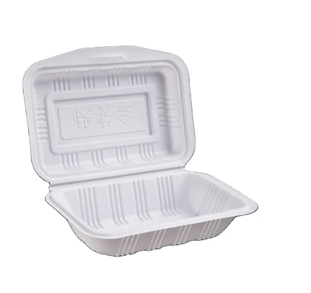 (LXD-068B)Disposable rice box takeaway box with  lid wholesale one-piece plastic packaging box  food container