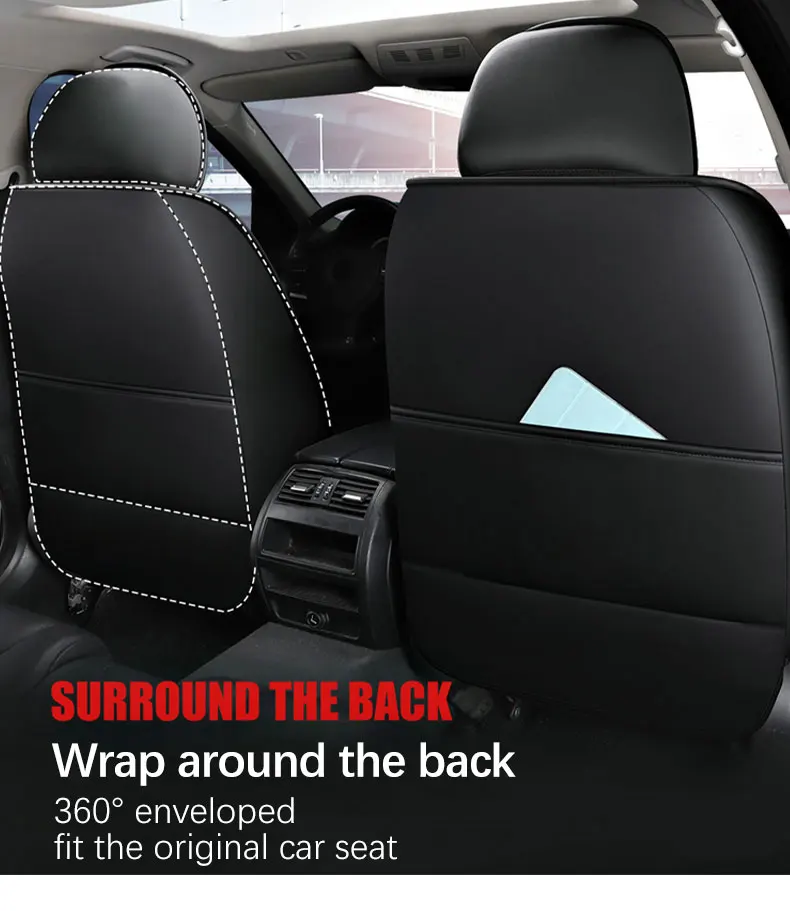 Universal Car Seat Covers Leather Fashion Design Car Accessories