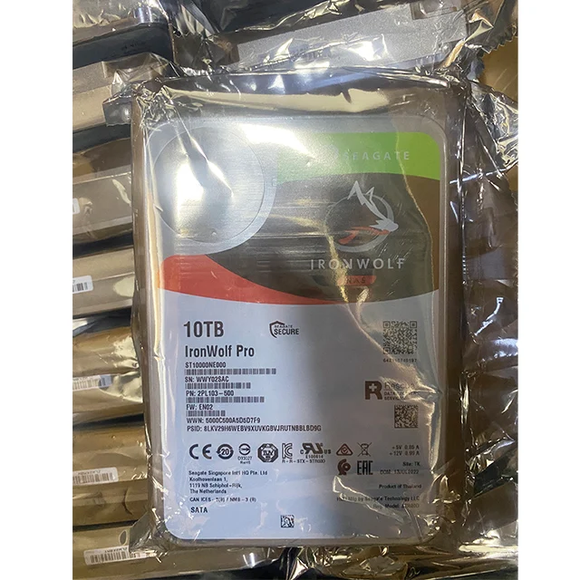 ST10000NE000 10 ТБ жесткие диски для Seagate Iron Wolf SATA 7200 об/мин 3 5 'внутренний жесткий диск сервера Nas ST10000NE0008