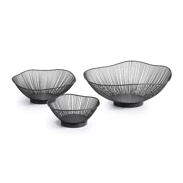 Wire Tableware Tabletop Decorative Bowl Dining Table Metal Iron Wire Fruit And ...