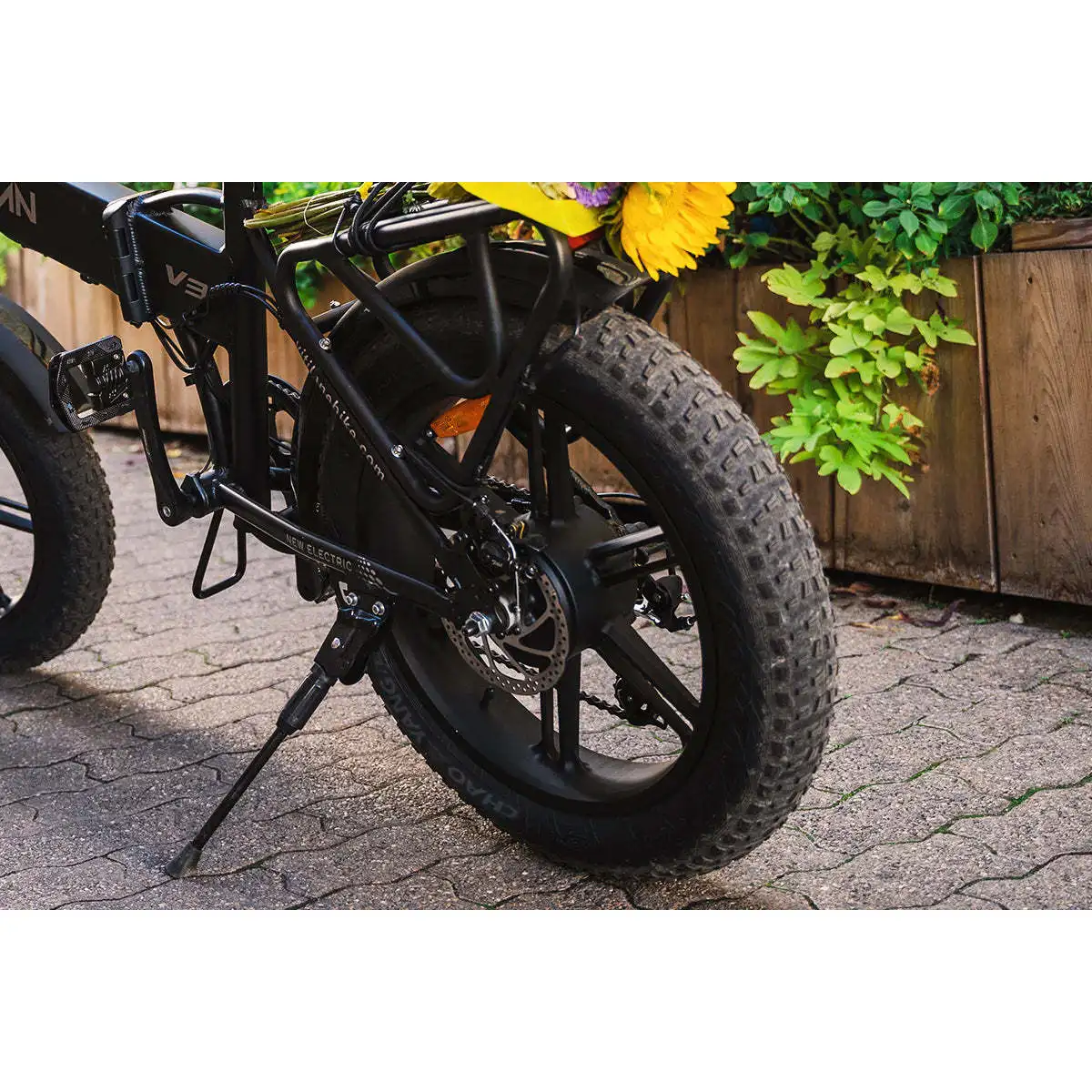 V3 2.0 Adult All Terrain Electric Folding Bike with Fat Tires
