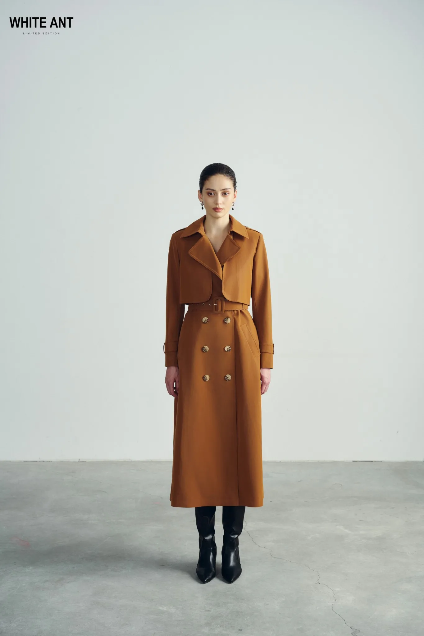 Wavlynn Womens Trench Coat Chic Structured Silhouette