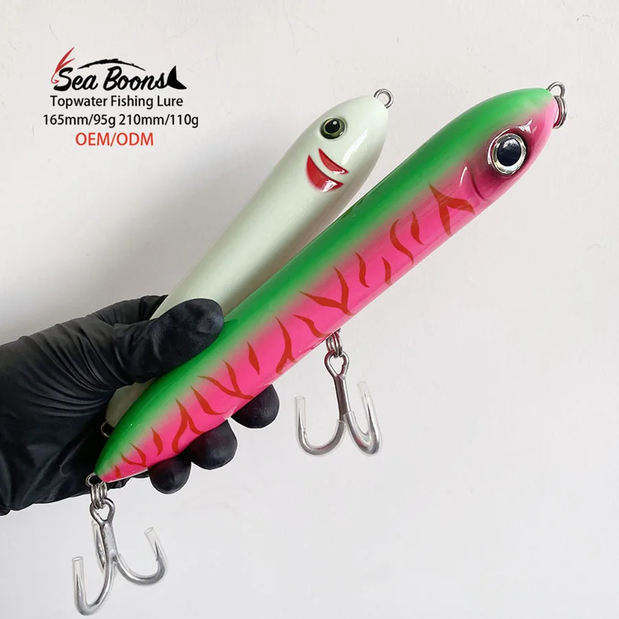 165/210mm Floating Surface Pencil Hard Yozuri Crankbait Musky Sublimation  Popper Topwater Body Fishing Lure Bait