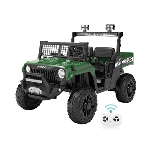Electric Remote Control Music Ride-On Tractor Tipping Dumper Latest 12V Battery EVA Wheels Medium Plastic Car