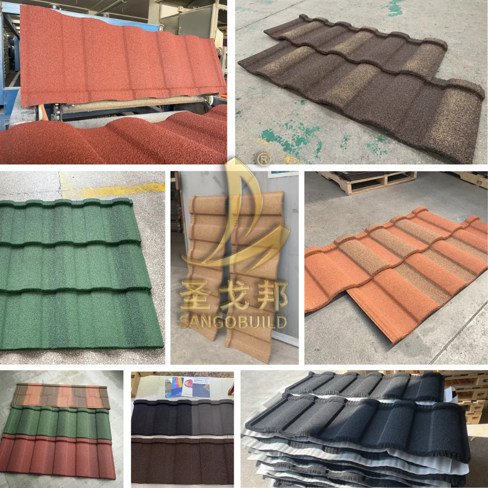 Color Tudor Tile Sand Coated Steel Roofing Sheets Classic Metal Roofing