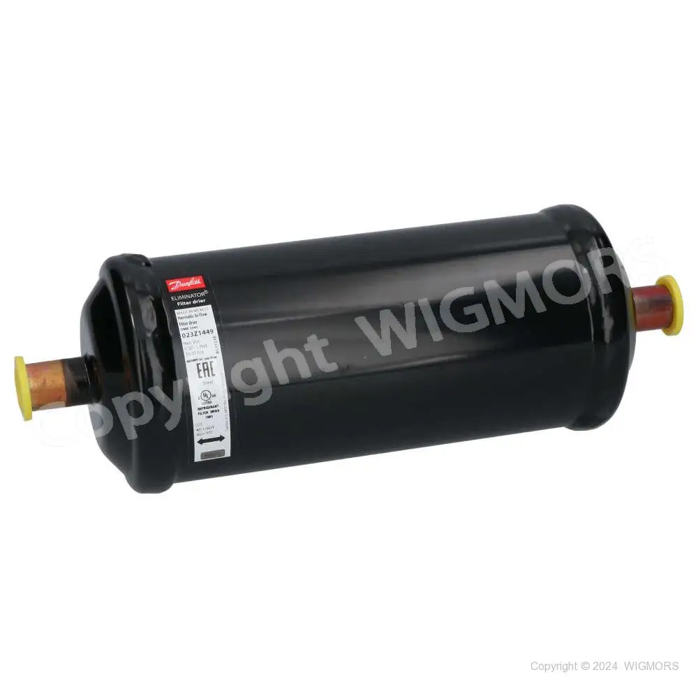 Danfoss Hermetic Biflow Filter Drier,Dmb,30 Cu.in.,Copper,023z1449