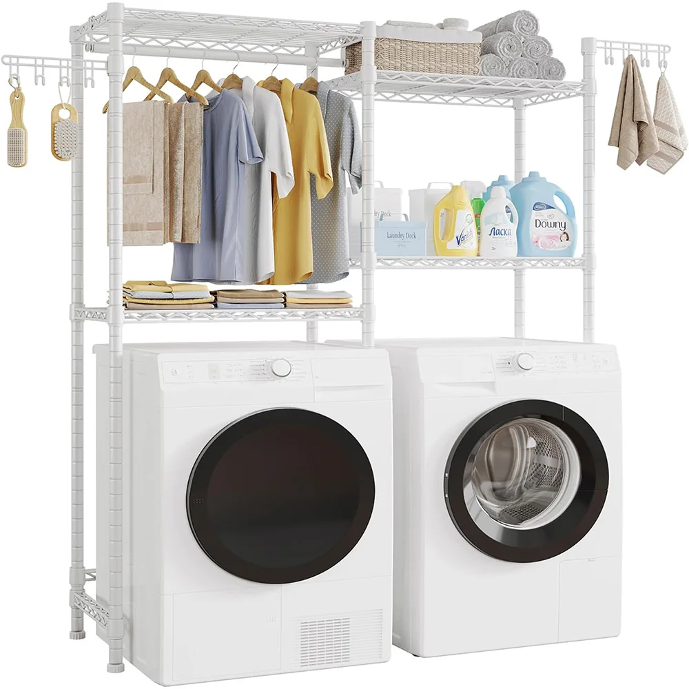 La lavadora Lavandería Organización Almacenamiento con estantes de