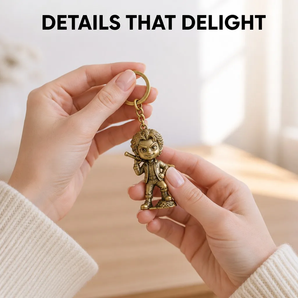 Real-use lifestyle — keychain on key ring