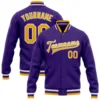 Bomber Morado, Dorado y Blanco