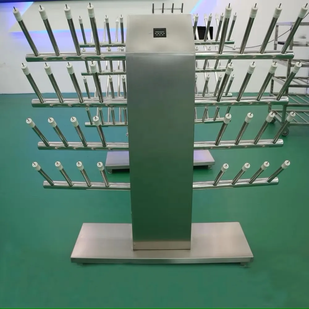 High-efficiency warm air industrial shoe dryer for food processing plants