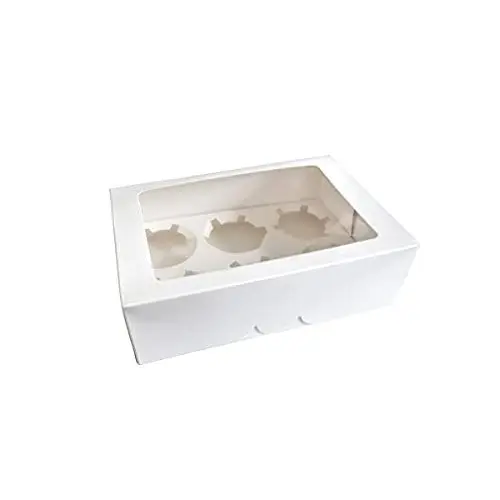 10-Pack Eco-Friendly Portable Cupcake  Boxes
