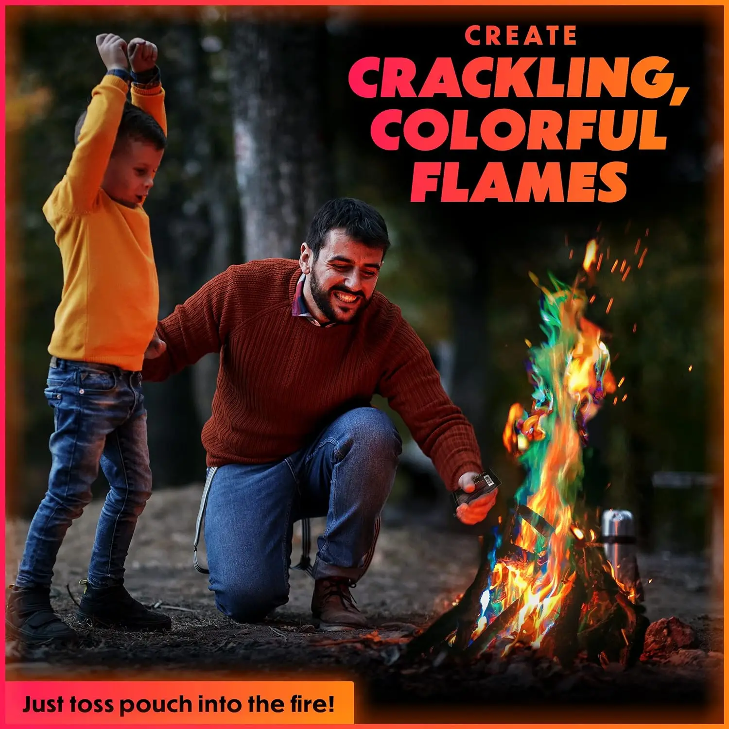 Outdoor Magical Fire Color Changing Packets For Campfires Fire Pit Outdoor Fireplaces Camping