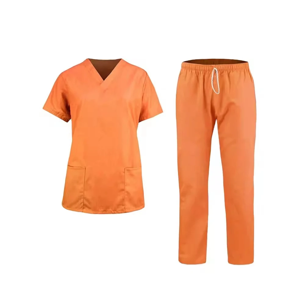 Nurse Hospital Uniform Woman Top Scrub Suit Scrubs Uniforms Sets High ...