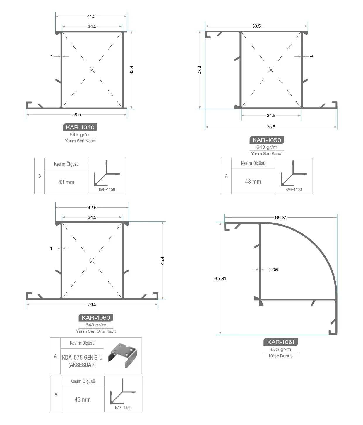 Standard Models Aluminum windows Profiles Black Aluminum Alloy Casement ...