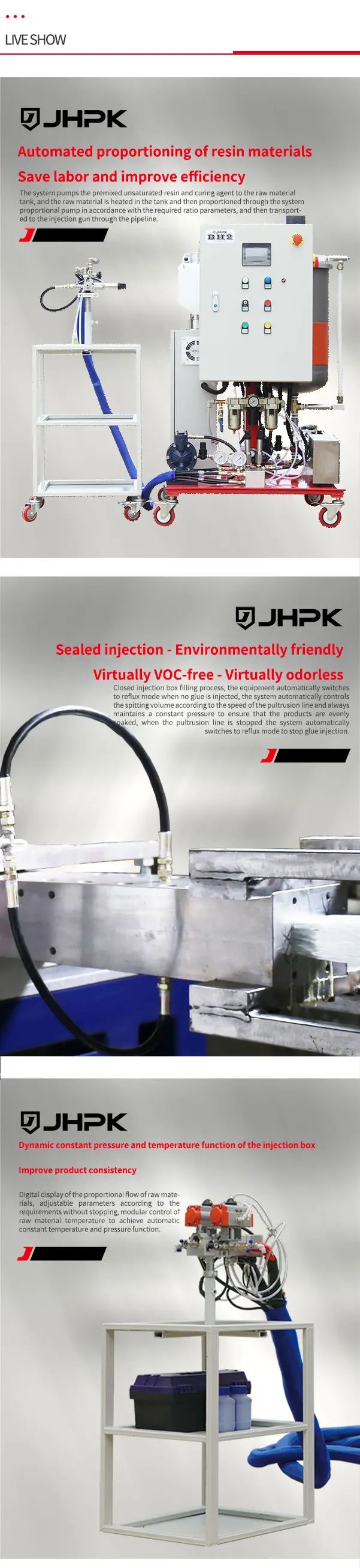 Unsaturated Resin FRP Injection Machine - High Productivity