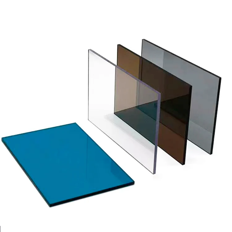 Custom 0.8mm - 20mm thick policarbonato transparente clear 60m length solid polycarbonate sheets