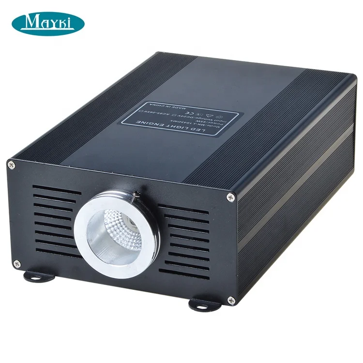 DMX 45W RGB Color LED Fiber Optic Light Source Laser logo in Light Box