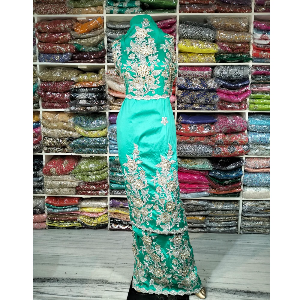 mint green indian wedding dress Buy Embellished Designer Mint Green Lehenga Choli for Bridal MEDIUM main image 1