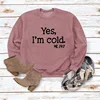 Rose gold sweatshirt (black font)