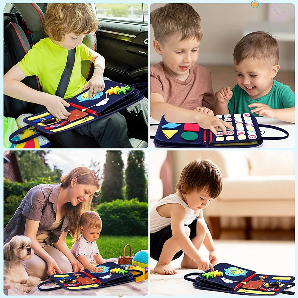 Educational Sensory Toy Activity Board Montessori Toy Felt Toddlers ...