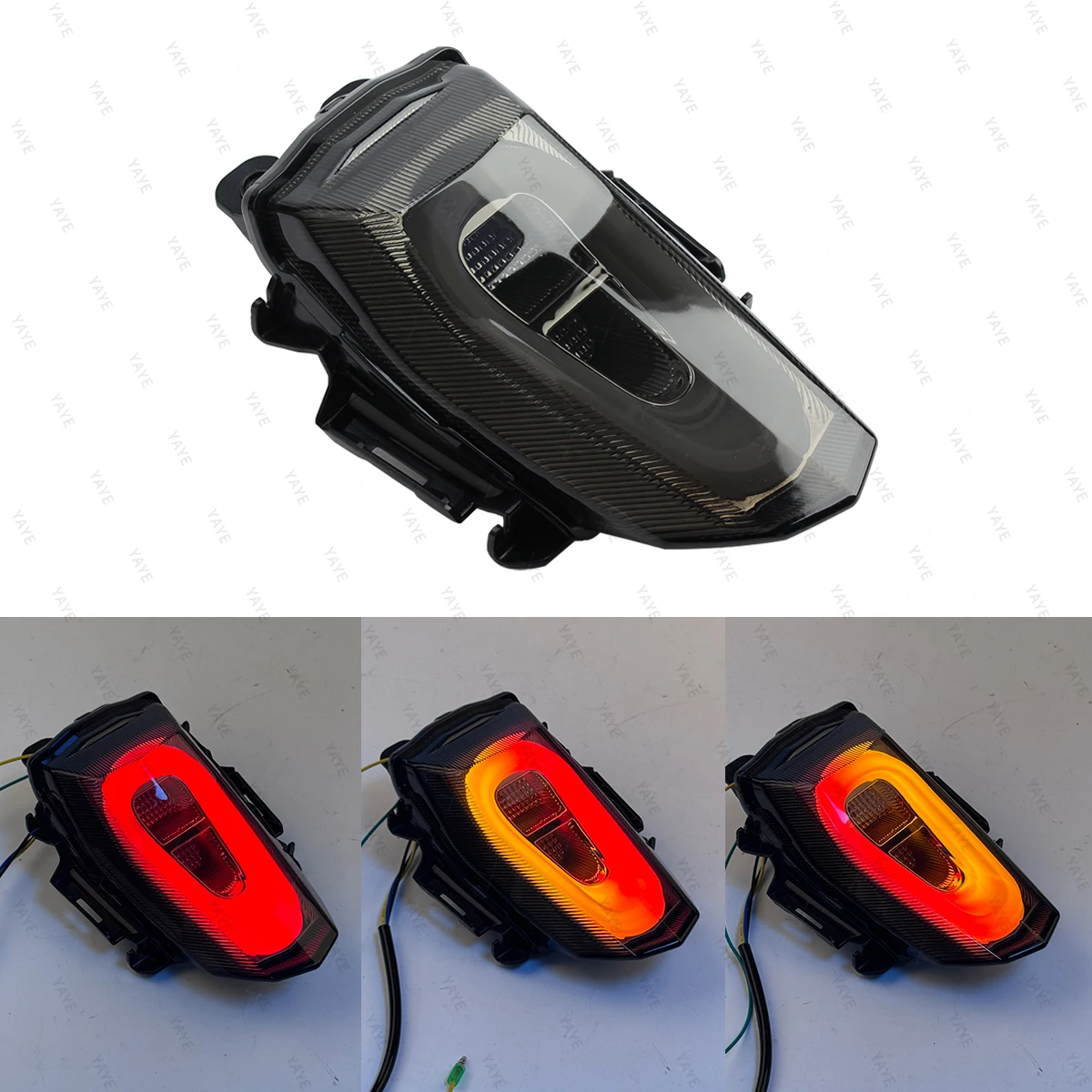 Modified Motorcycle Lighting System with Turn and Brake Function Tail Light Accessories for R15 12 Months Warranty