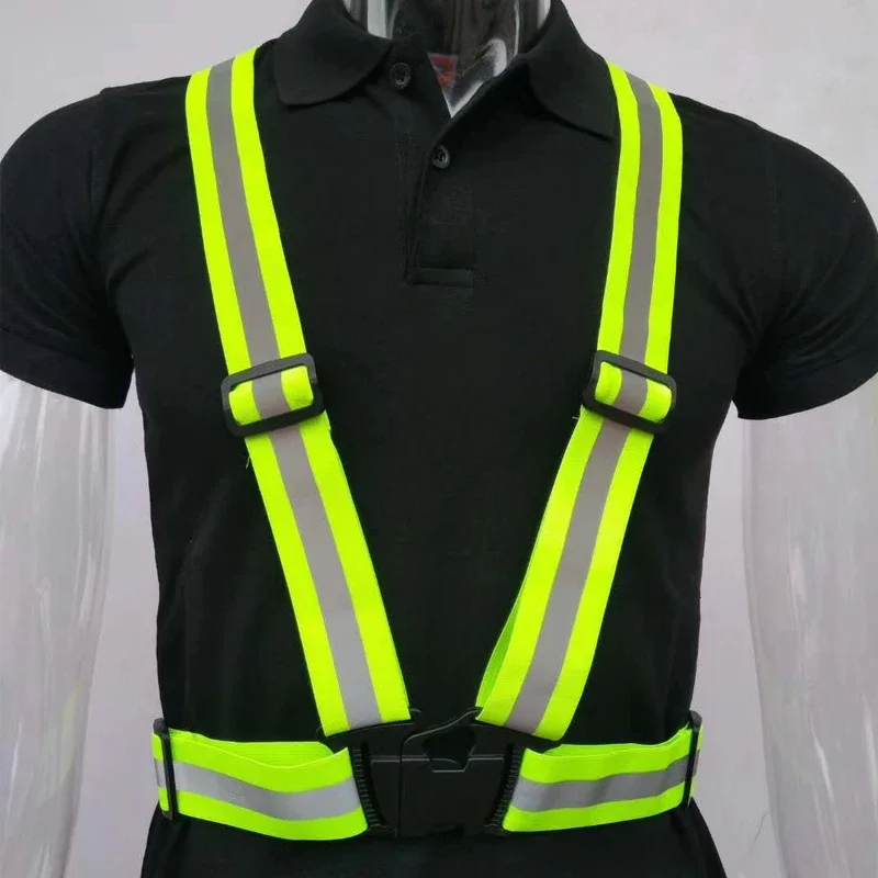 HCSP Security Jacket Construction High Visibility Pockets Reflective Safety Work Vest Led Turn signal Reflective Vest