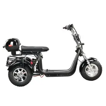 DOTMALL EHoodax 05WQ Electric Tricycles 18 Inch Fat Electric Scooter 2000W Motor 150KG Max Load 20000mAh Battery Black