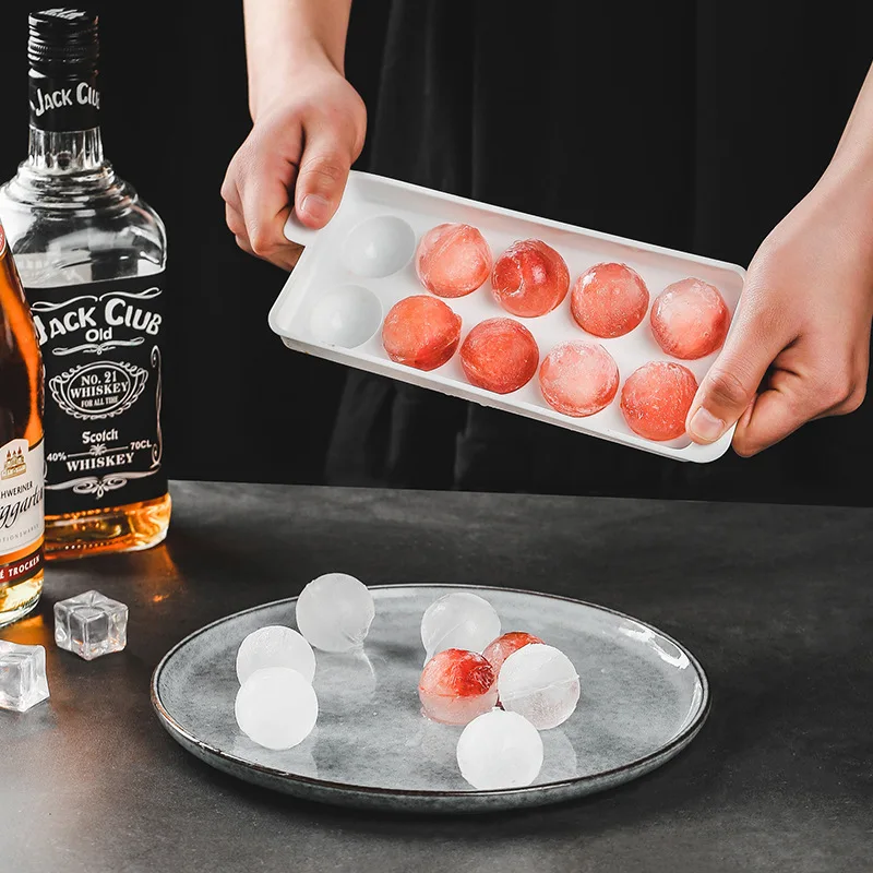 2-piece Silicone Ice Cube Tray for Making Ice Ball Molds, Ice Cube Trays, Stacking Molds for Ice Balls