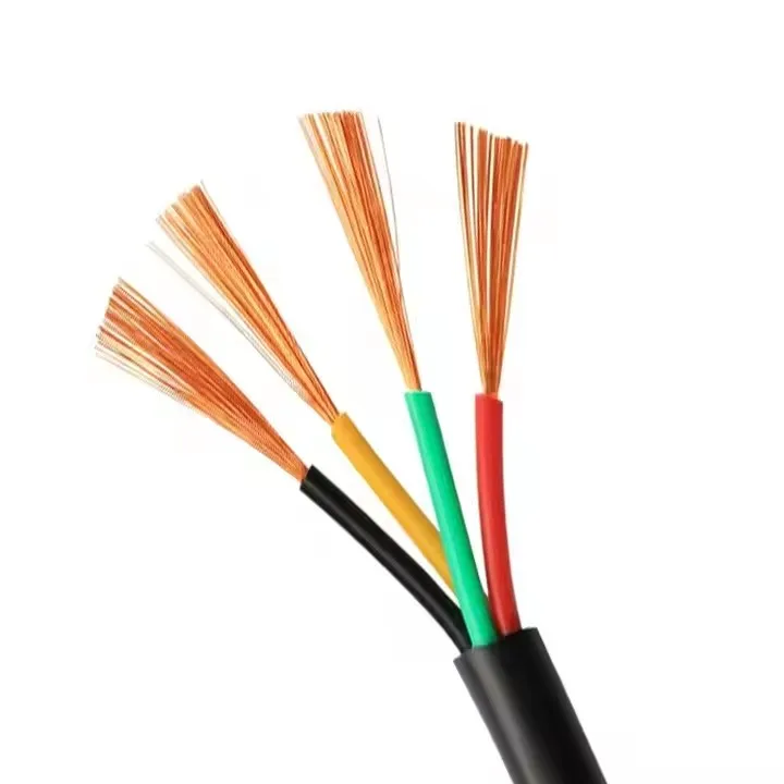 Hot sales H03VV-F 300/300V PVC insulation 3/4/5 cores copper conductor flexible electrical wires for construction