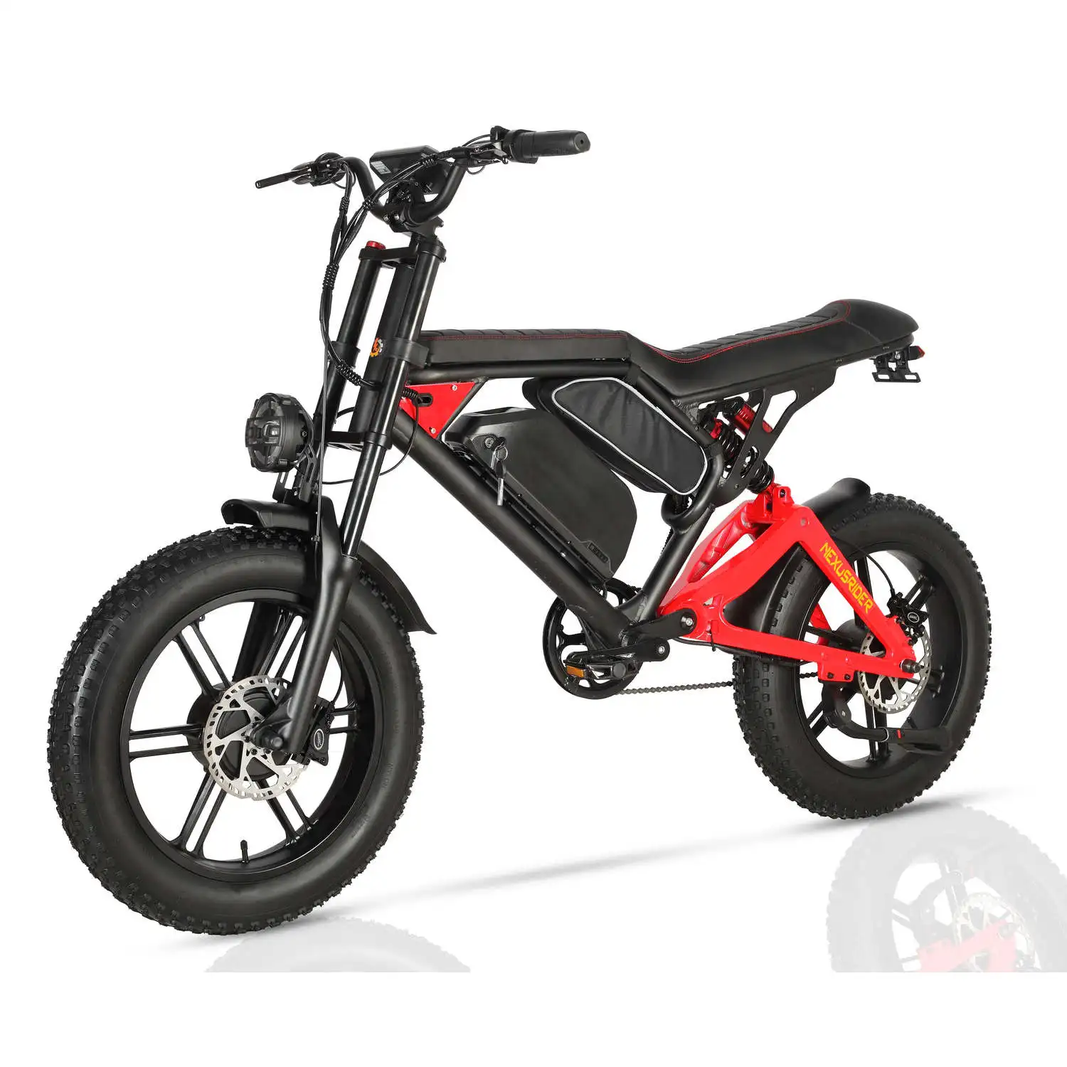 Nexusrider ThunderStrike Dual Motor Super Power Ebike Black Red 2000W 48V 22.4Ah