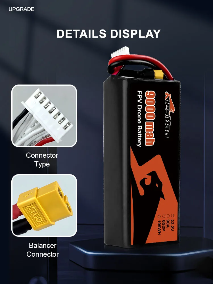 MOLICEL INR21700 P45B Drone Battery Pack - 6S2P 9000mah