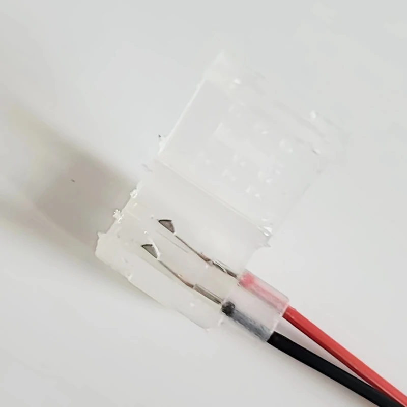 2 Pin 12v Led Neon Solderless Connector For 6x12mm Pure Led Silicone