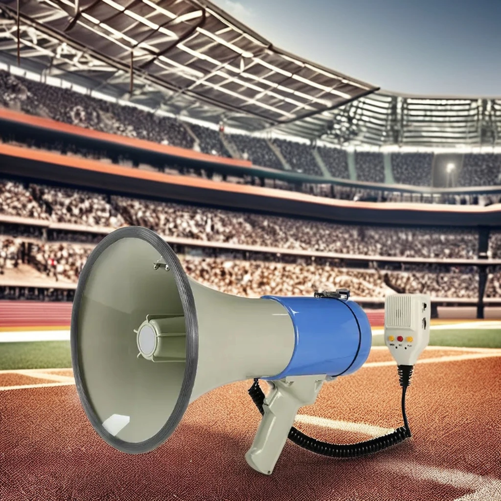Rechargeable Megaphone Speaker Powerful Handheld Cheerleading Plastic Megaphone