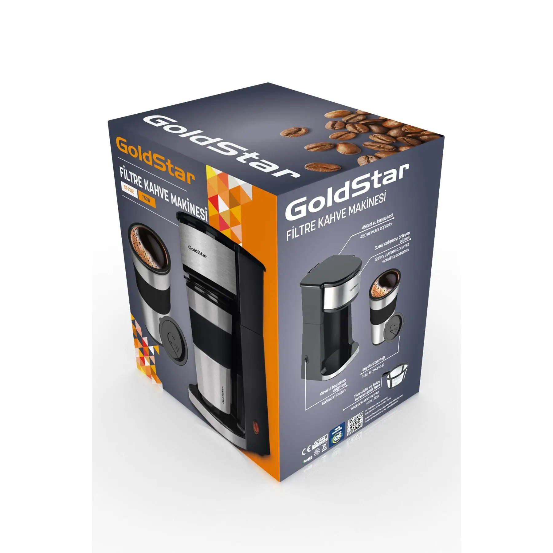 Bpa Free Personal Filter Coffee Machine With Stainless Thermos Cup ...