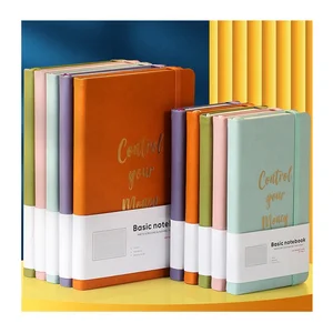 Custom Printing Hardcover Factory Price Pu Leather Elastic Band Journal Diary Planners Notebooks