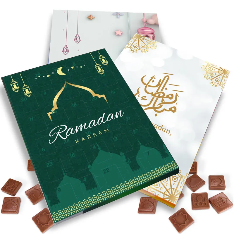 en gros papier ramadan noël personnalisé vide chocolat ramadan avent  calendrier boîte