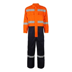 High Visibility Flame Retardant Coverall Factory Fireproof  Safety Security Workwear for Construction Work Coverall